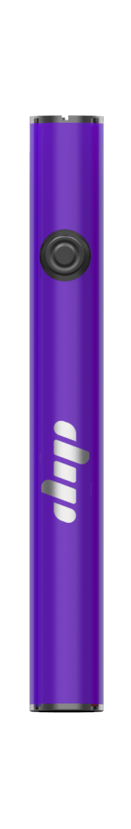 Front view of the Dip Devices 510 Battery (350 mAh) with a sleek, metallic finish and minimalist design.