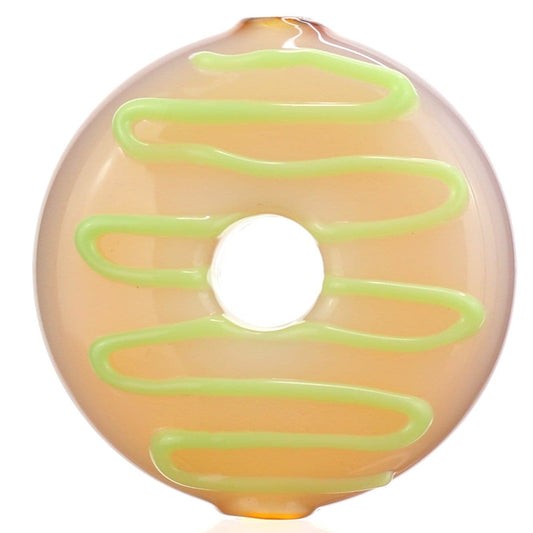 Vic (Victor) Glass Glazed Daily High Club "Donut" Blunt/Joint Holder + Pendant 600-DONUT-JOINT-HOLDER-BROWN
