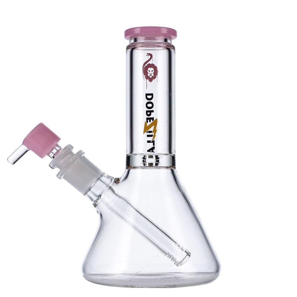 Front view of the Chimera Beaker Water Pipe, a clear glass piece with a simple, classic beaker shape.