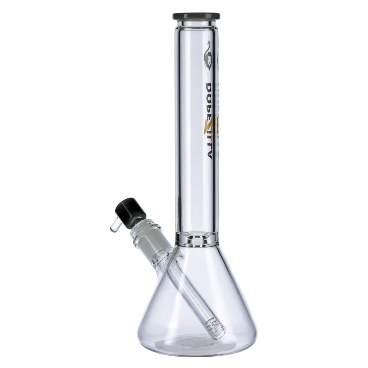 Front view of the Chimera Beaker Water Pipe, a clear glass beaker with a simple, cylindrical form against a plain white background.