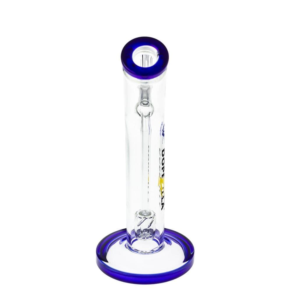 Front view of the Banshee Dab Rig, showcasing its clear glass construction and simple, cylindrical form.