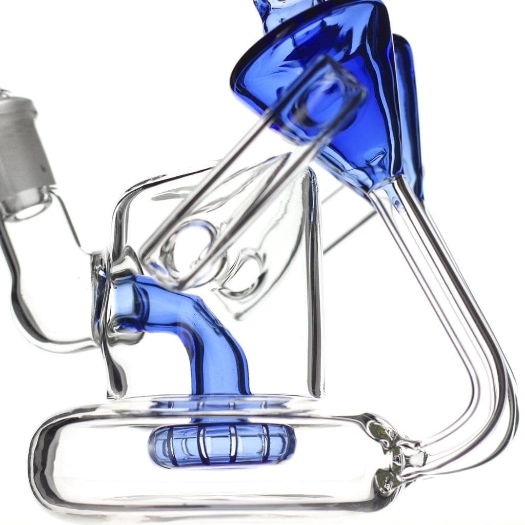 Lotus Glass Double Scope Recycler Dab Rig
