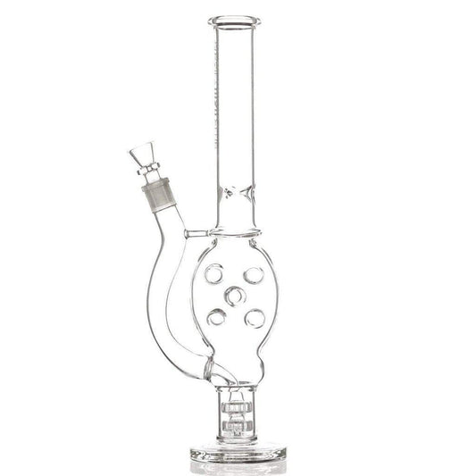 Vic (Victor) Glass Daily High Club "Double Showerhead Swiss Perc" Bong 001-DOUBLESHOWERHEADSWISS-BONG