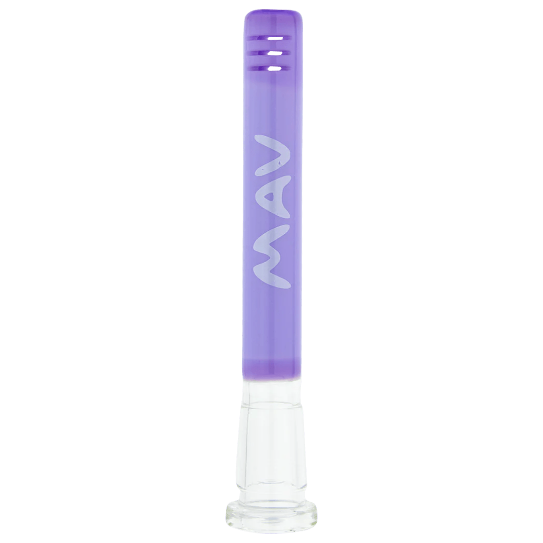 MAV Glass Downstem 4" / Purple 4" Color Downstem 18mm to 14mm OG