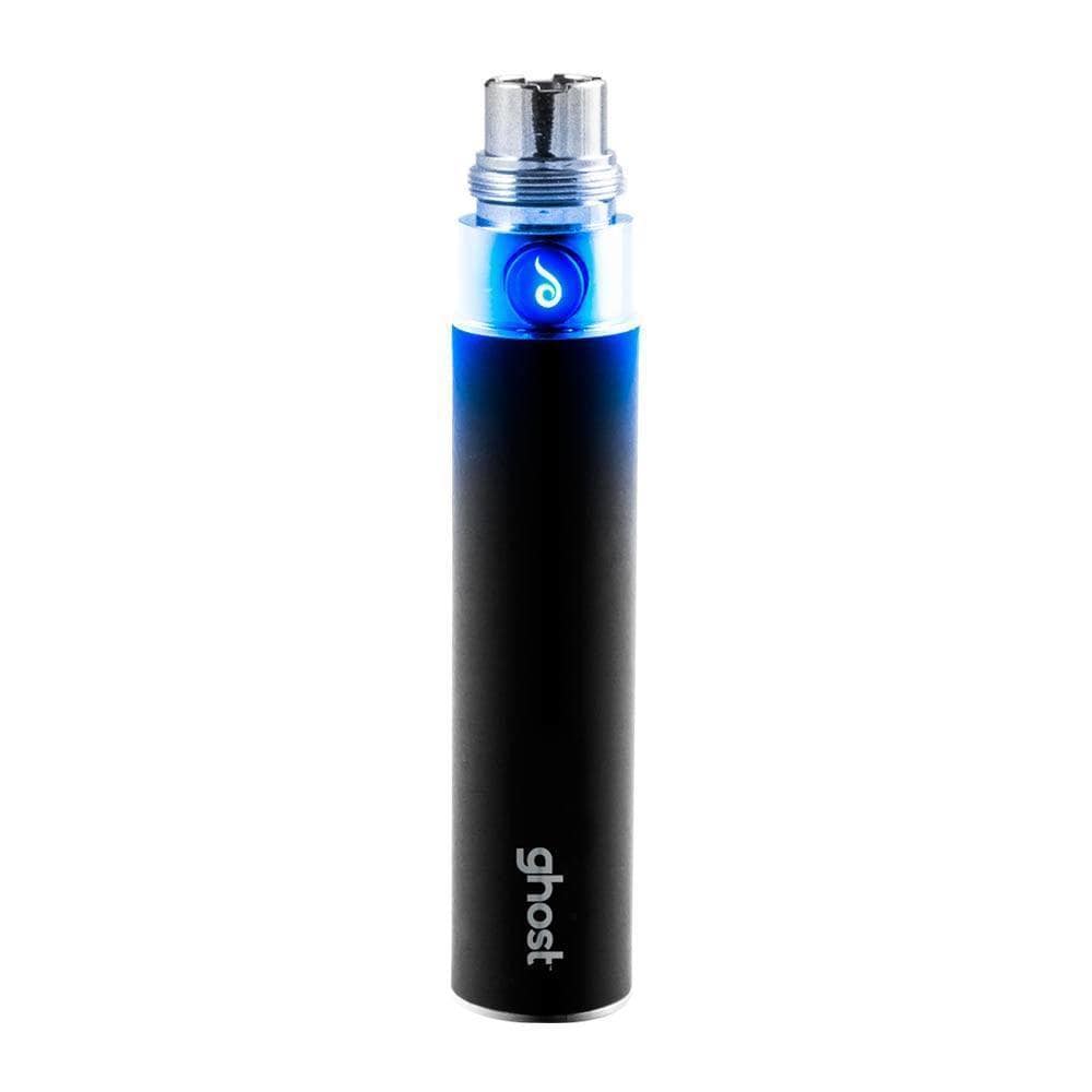 Front view of the Dr. Dabber Ghost Replacement Battery, a sleek black cylindrical device against a plain white background.