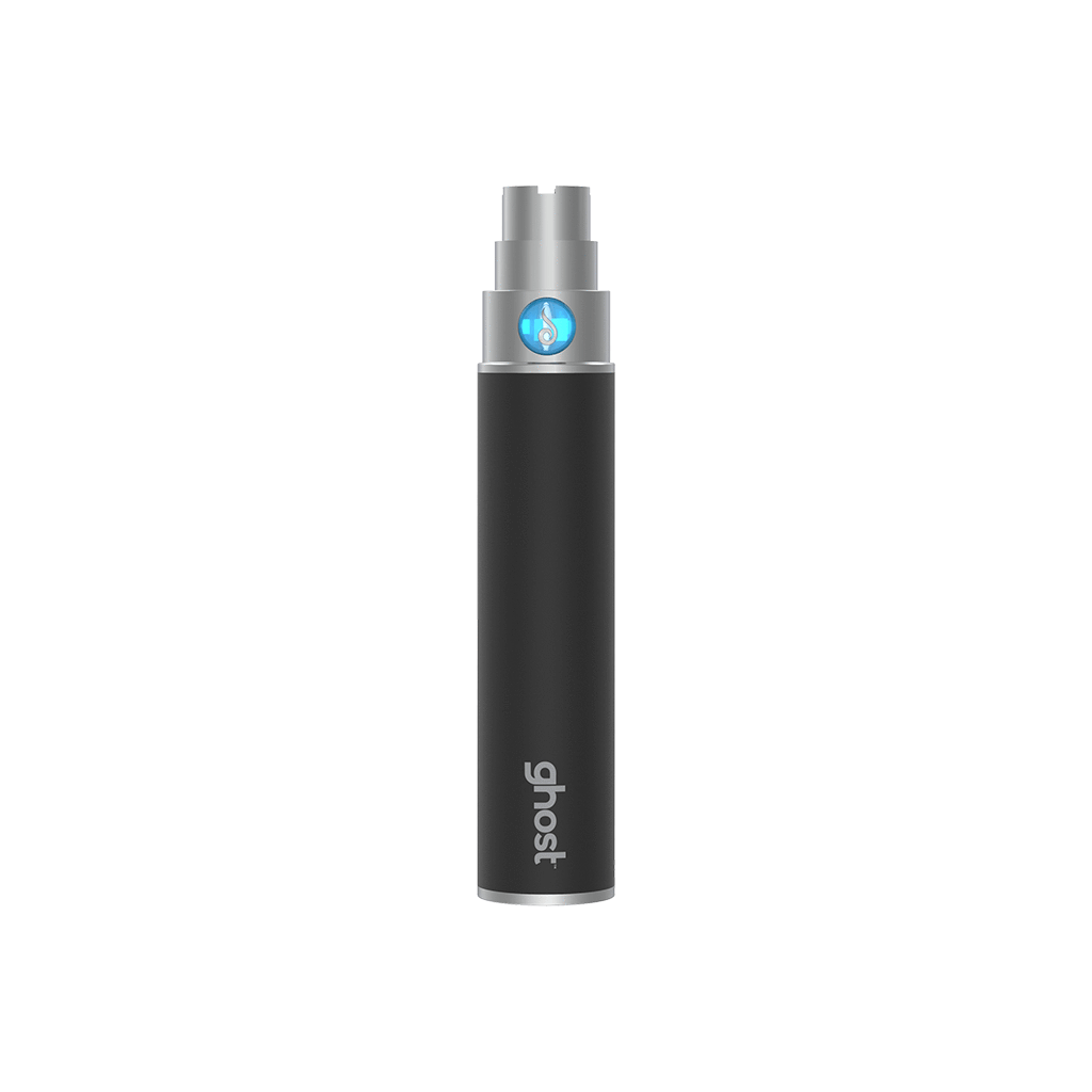 A studio shot of the Dr. Dabber Ghost Replacement Battery, showcasing its sleek, cylindrical shape against a plain white background.