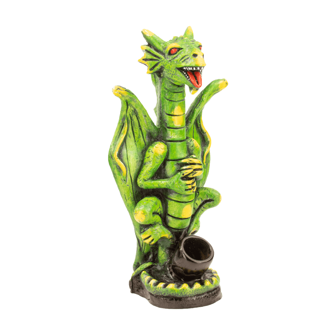 Medusa Customs Smoking Pipes Dragon-Green Medusa Customs Hand Carved Pipes