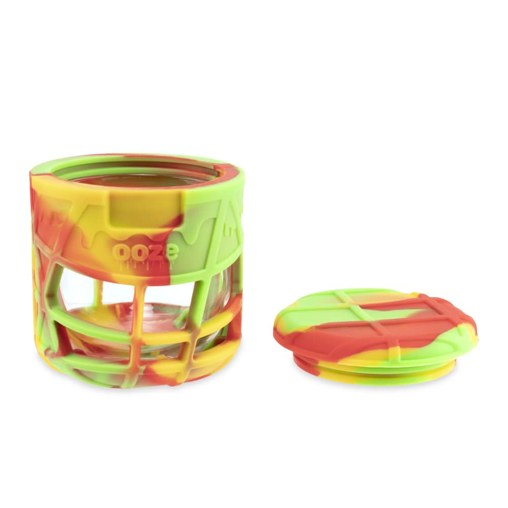 Ooze Accessories Ooze Prizm Silicone-Wrapped Glass Stash Jar