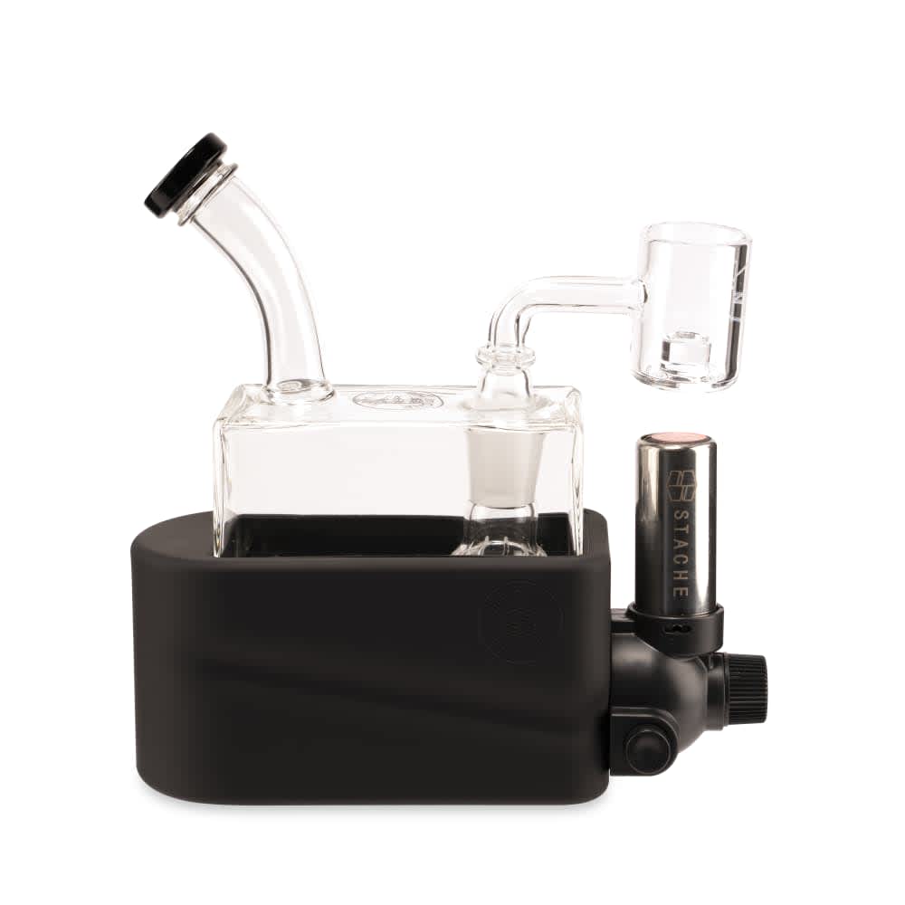 Stache Dab Rig Matte Black Stache Rio Rig-in-One Dab Rig Kit with Butane Torch - Matte