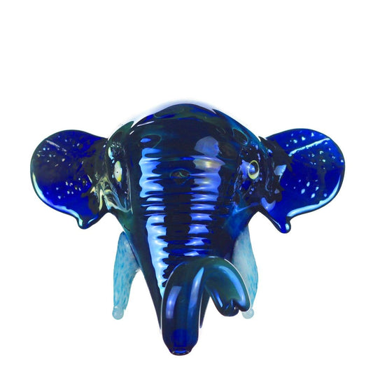 Himalayan Glass Glass Elephant Head Dry Pipe 004-ELEPHANT-DRY-PIPE