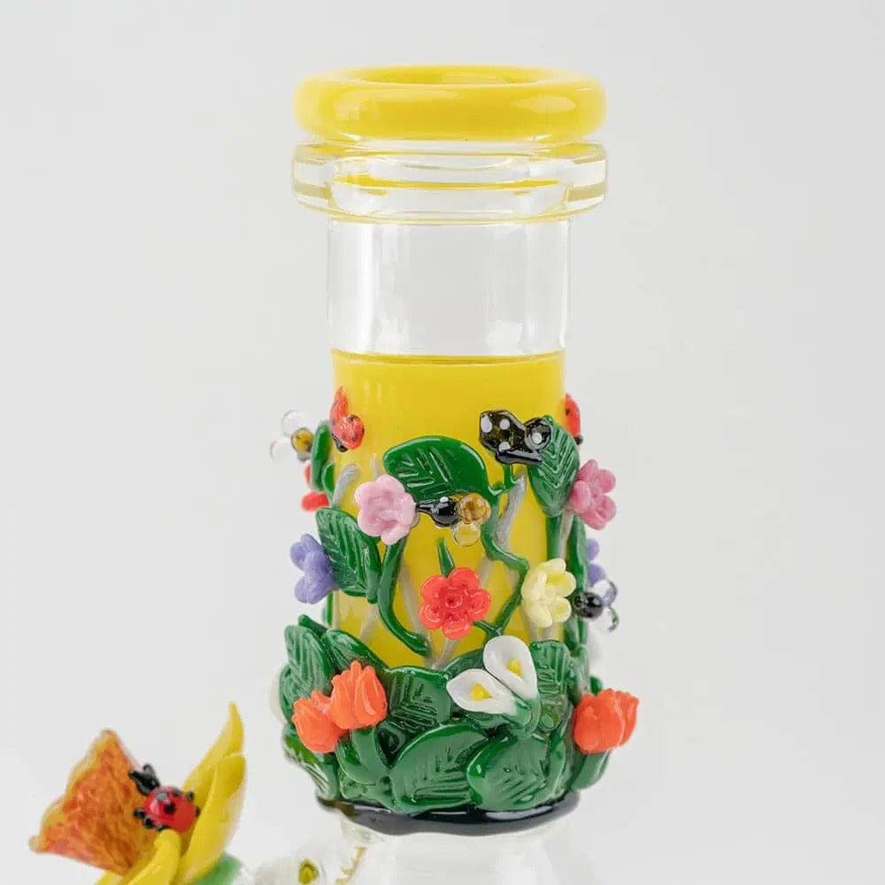 Empire Glassworks Baby Beaker Water Pipe - Flowers