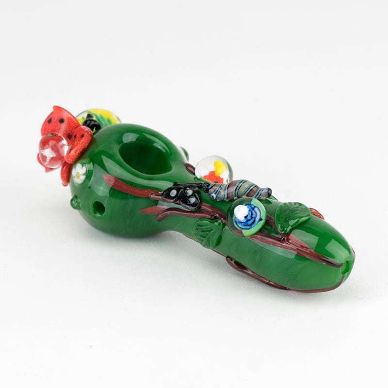 Empire Glassworks Hand Pipe Garden Critters Small Spoon Pipe