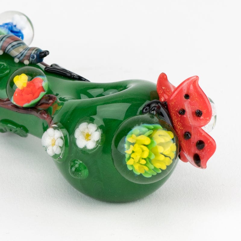 Empire Glassworks Hand Pipe Garden Critters Small Spoon Pipe