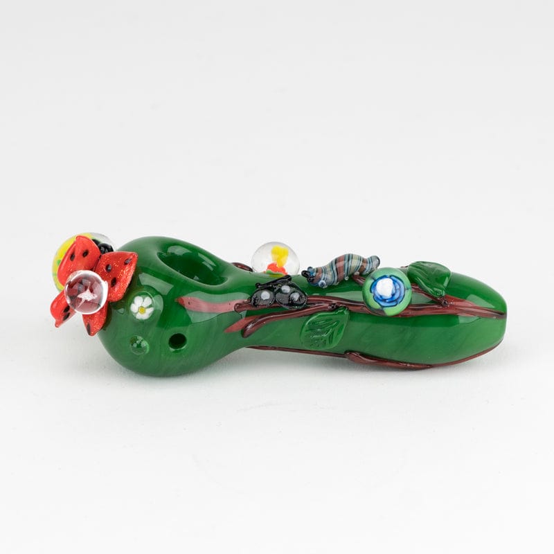 Empire Glassworks Hand Pipe Garden Critters Small Spoon Pipe