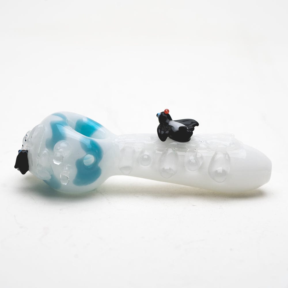 Empire Glassworks Hand Pipe Icy Penguins Mini Spoon
