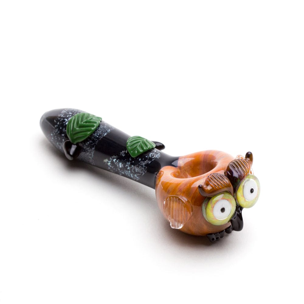 Empire Glassworks Hand Pipe Owl Mini Spoon Pipe