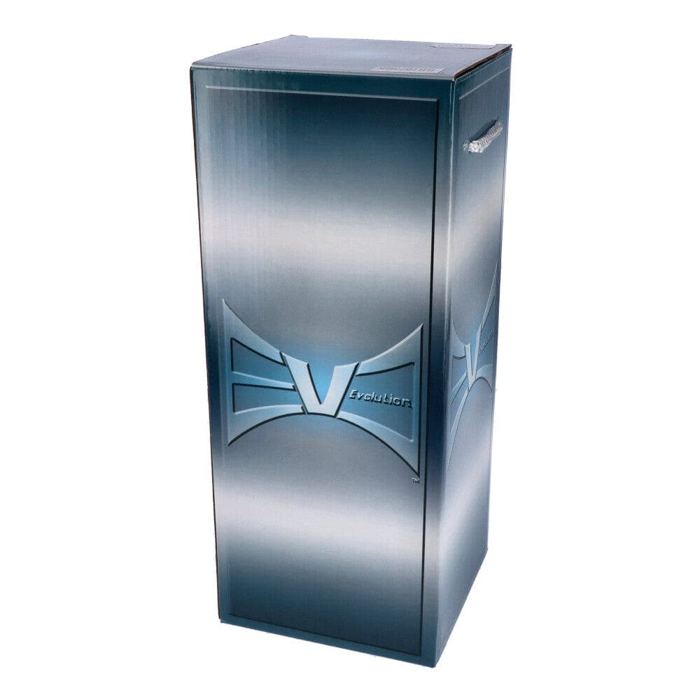 Front view of the Discovery 9 Dab Rig, a sleek glass piece with a rounded base and angled mouthpiece.