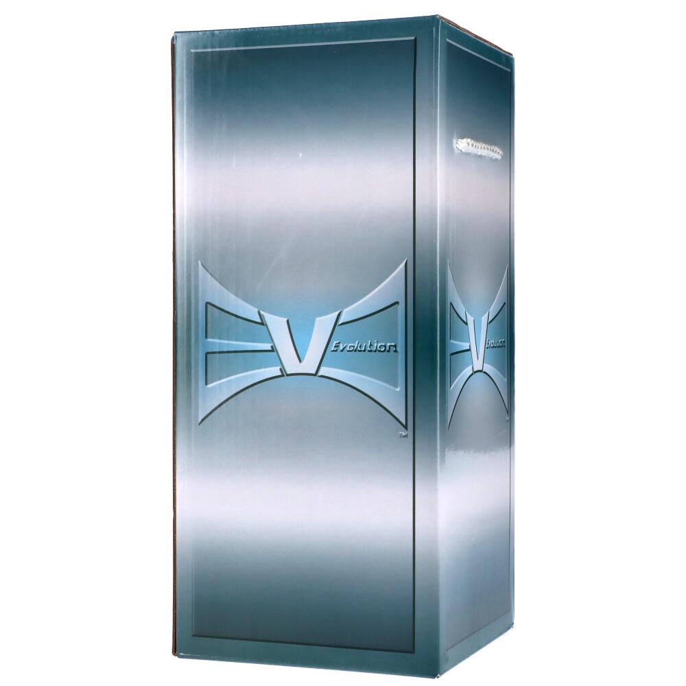 Front view of the Mist 9" Dab Rig, showcasing its sleek, dark glass construction against a plain white background.