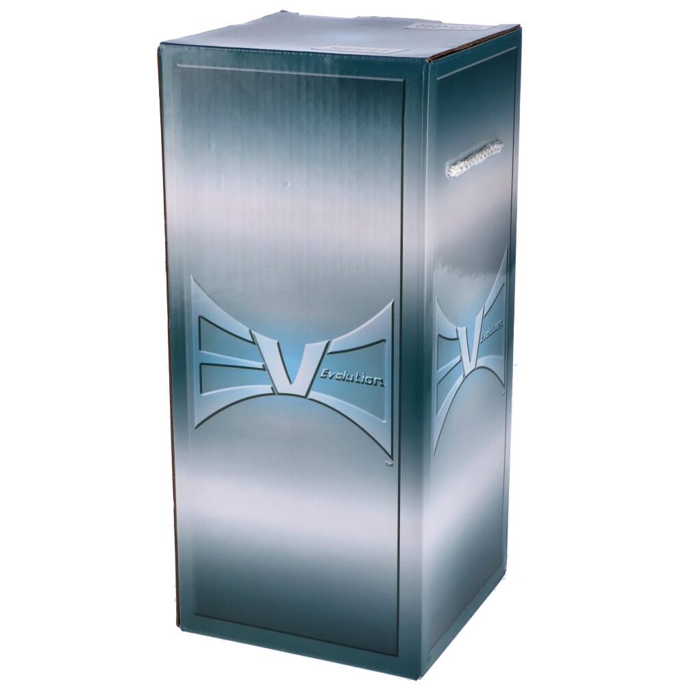 Front view of the Mist 9" Dab Rig, showcasing its sleek, dark glass construction against a plain white background.