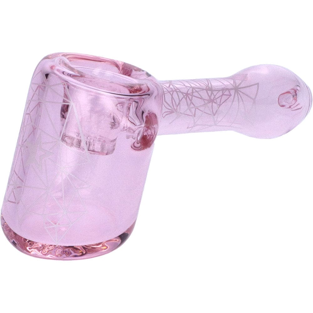 A close-up of the Space 5” Hammer Pipe shows its curved shape and glossy finish against a plain white background.