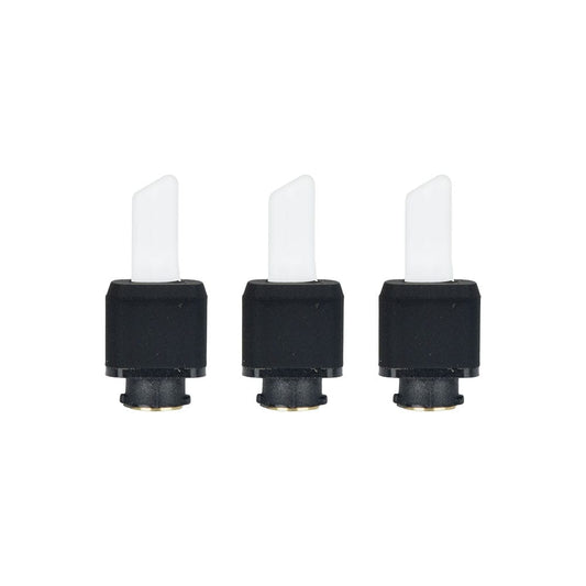 Close-up of the Focus V Saber Replacement Tip - 3PK, showing three black replacement tips arranged against a plain white background.