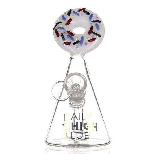 Vic (Victor) Glass Daily High Club "Frosted Donut" Bong CI-FROSTEDDONUT-BONG