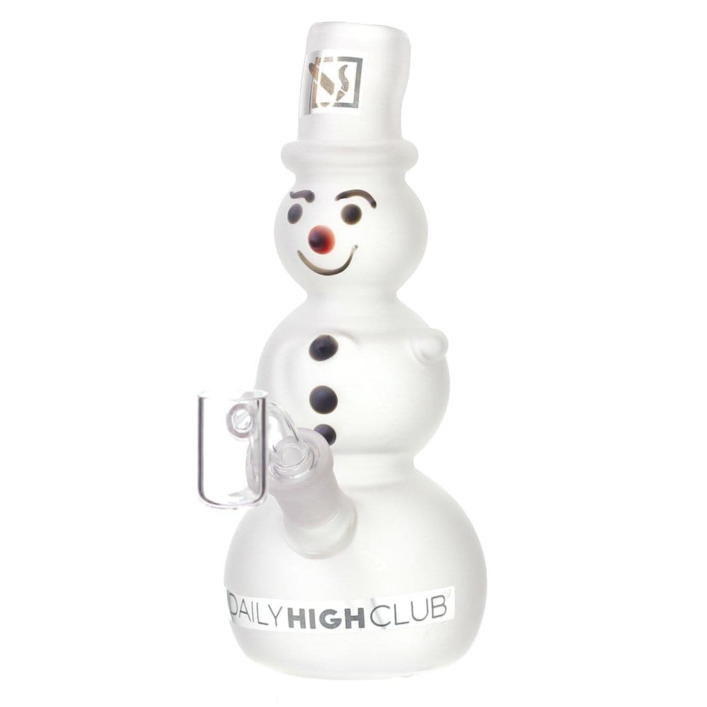 Daily High Club Glass Daily High Club "Frosted Snowman" Bong