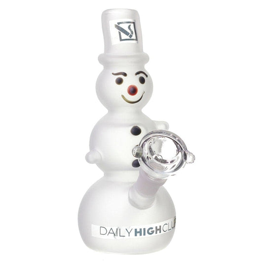 Daily High Club Glass Daily High Club "Frosted Snowman" Bong