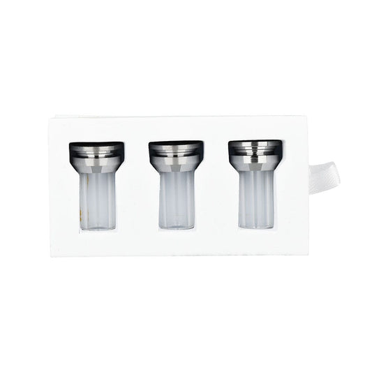A three-pack of the Lookah Swordfish Replacement Magnetic Glass Mouthpieces are displayed in a clean, angled shot against a plain white background.