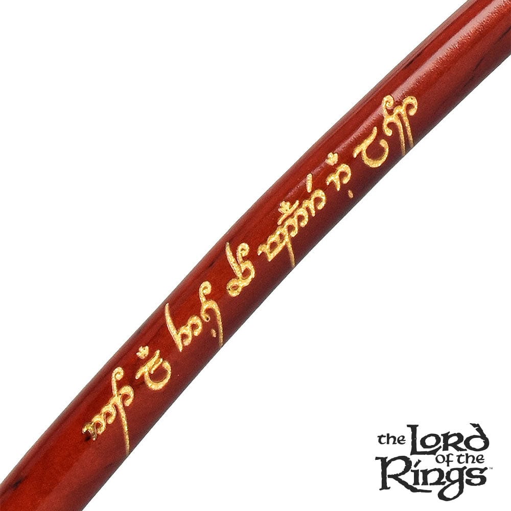 A close-up, angled view of the Pulsar Shire Pipes ARAGORN Smoking Pipe, showing its polished brown finish and curved bowl.