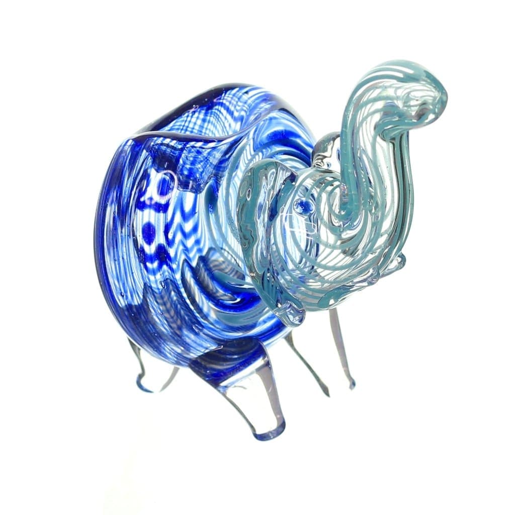 Himalayan Glass Glass Glass Elephant Hand Pipe