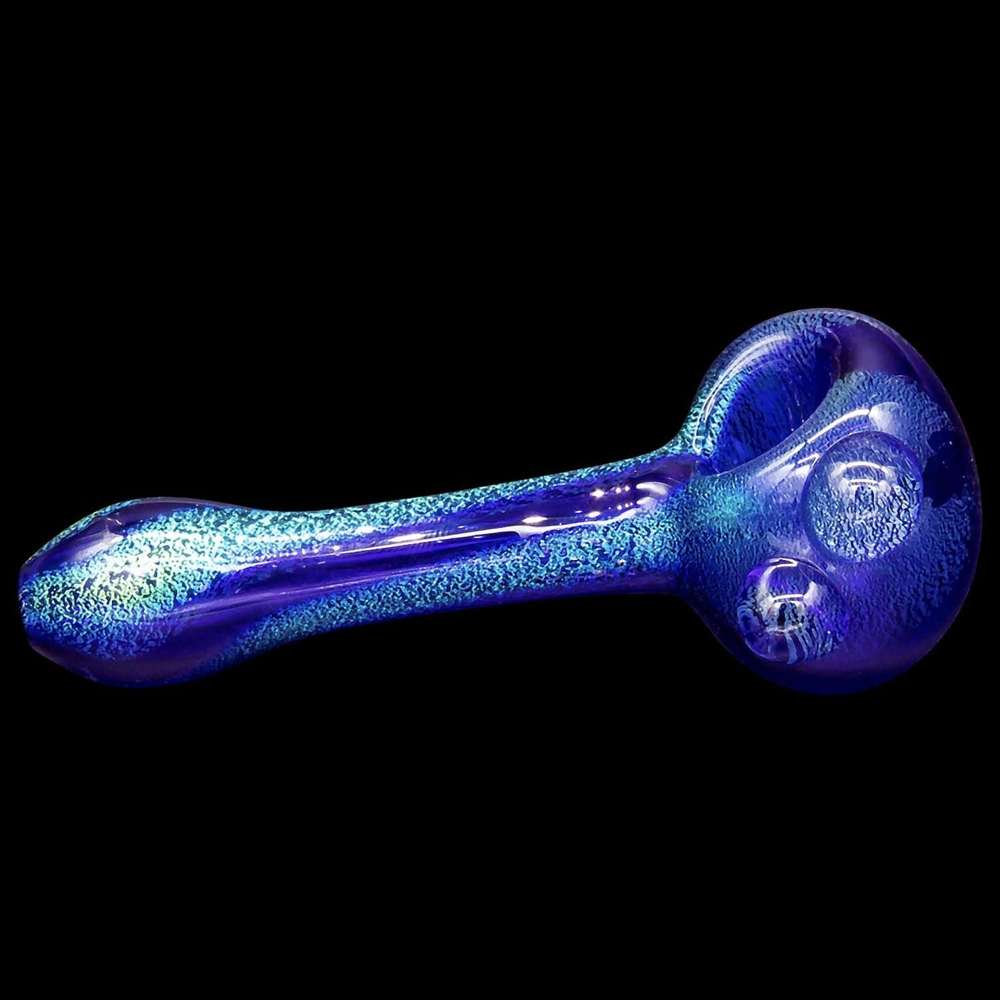 LA Pipes Hand Pipe "Galactic Storm" Full Dichro Spoon Hand Pipe