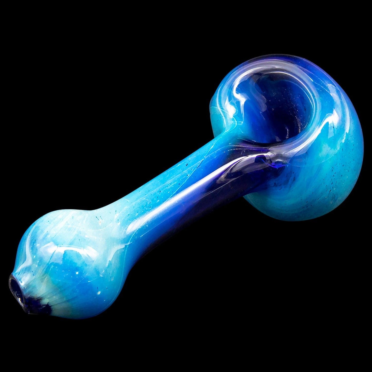 LA Pipes Hand Pipe Small "Galaxy" Fumed Spoon Pipe