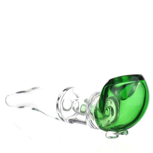 Daily High Club Glass Green Footed Bubbler