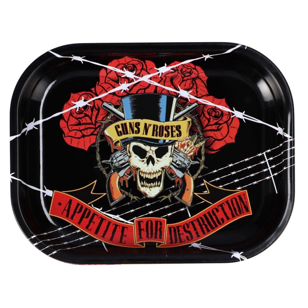 Guns N Roses Rolling Tray Small Barbed Wire Rolling Tray