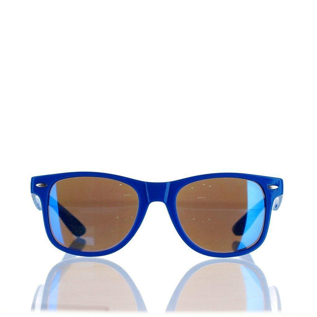 A slightly angled, eye-level shot of the Daily High Club x Smoker Shades Sunglasses, reflecting light on their dark lenses.