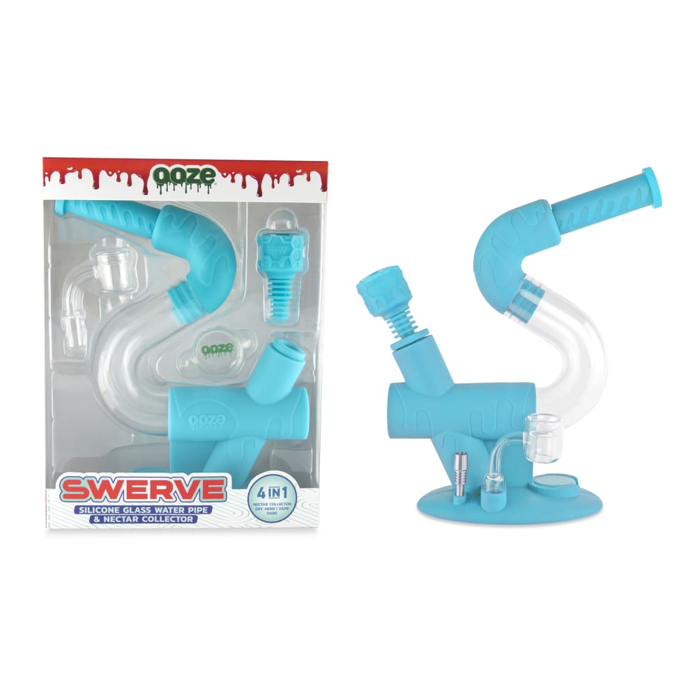 Ooze Silicone and Glass Ooze Swerve Silicone Water Pipe