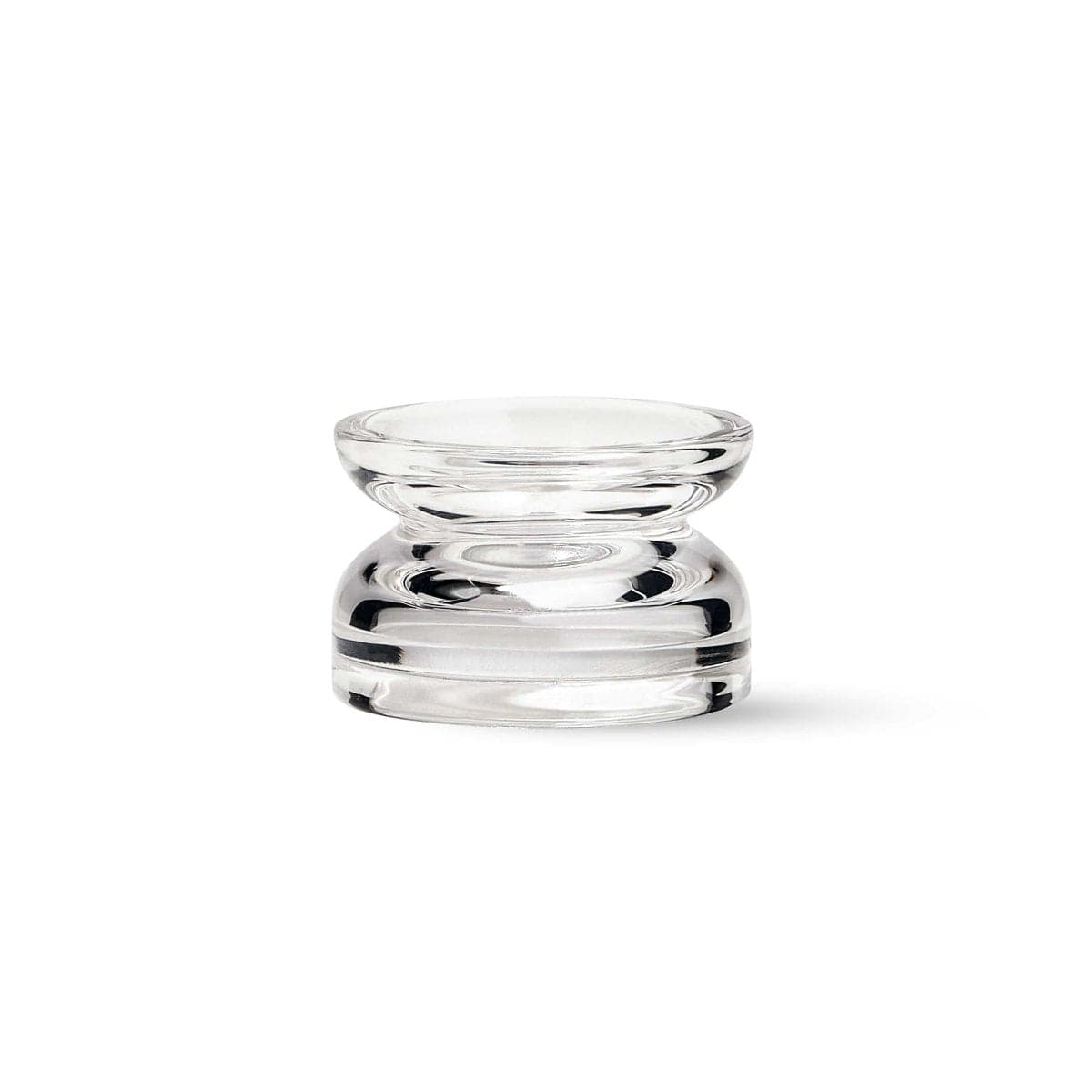 A studio shot of the Splash Guard Quartz Insert 2 Pack, showcasing the clear, cylindrical glass inserts against a plain white background.