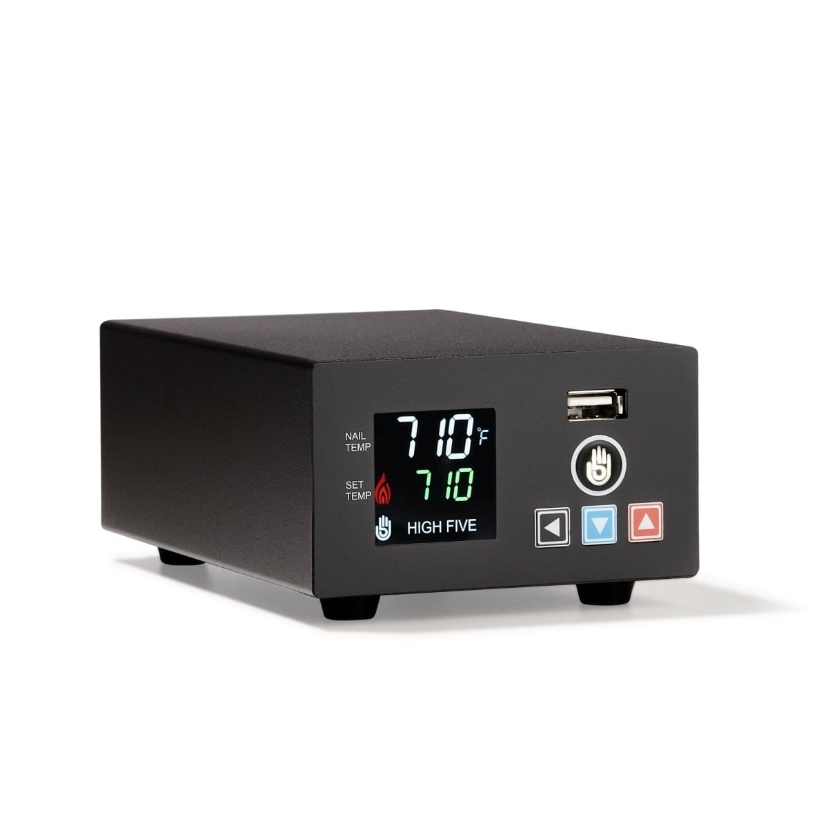 Front view of the LCD E-Nail Controller Only displaying "70°F" on its digital screen.