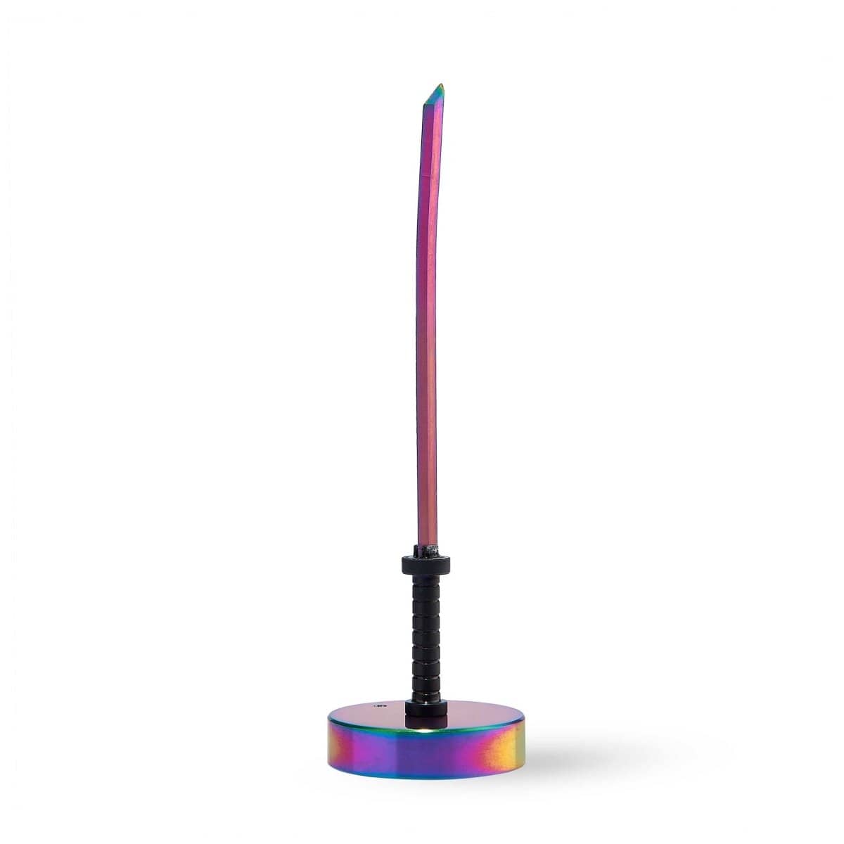 A straight-on view of the Chromatic Katana Carb Cap, showing its sleek, metallic design against a plain white background.