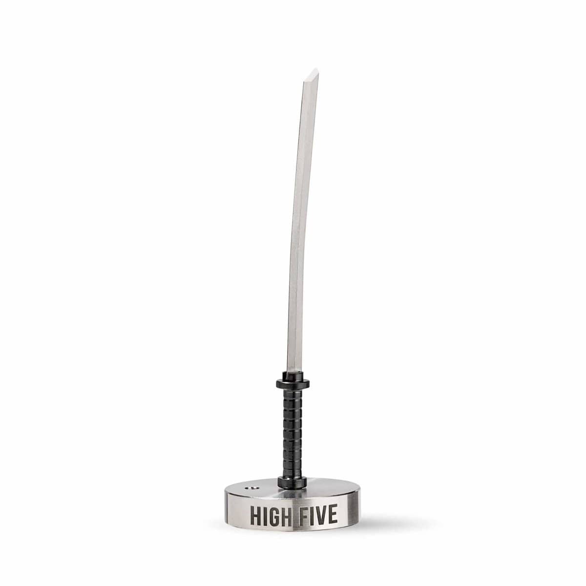 A detailed front view of the LCD E-Nail Hybrid Nail Kit, featuring a sleek, silver heating element attached to a dark base.