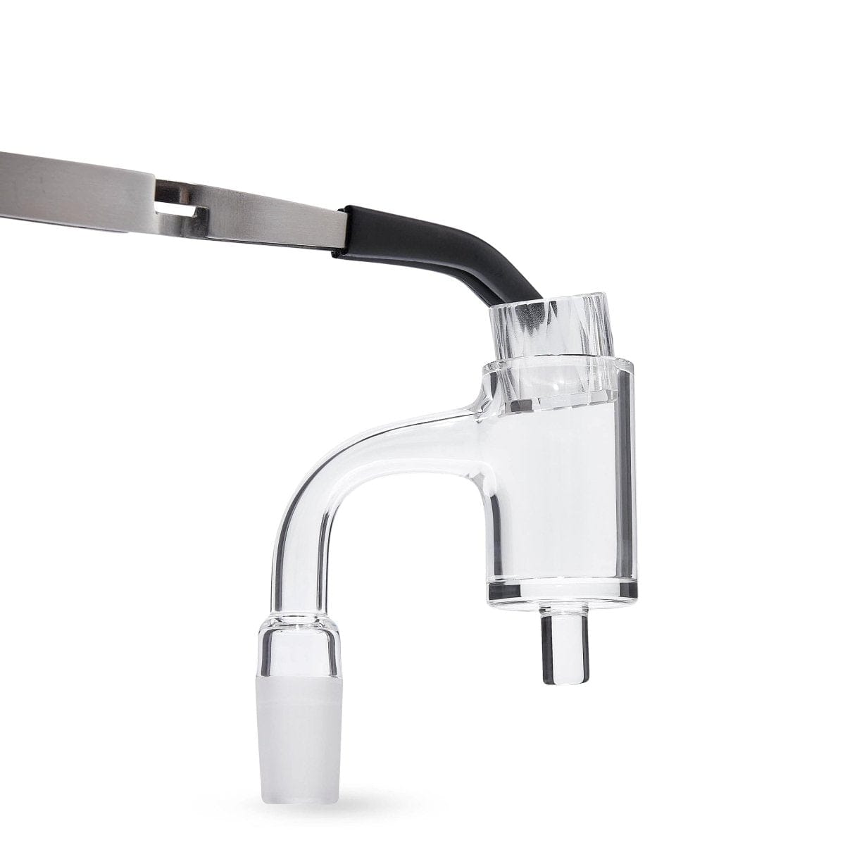 A close-up, angled view of the Insert Remover shows a clear, glass tool with a curved design.