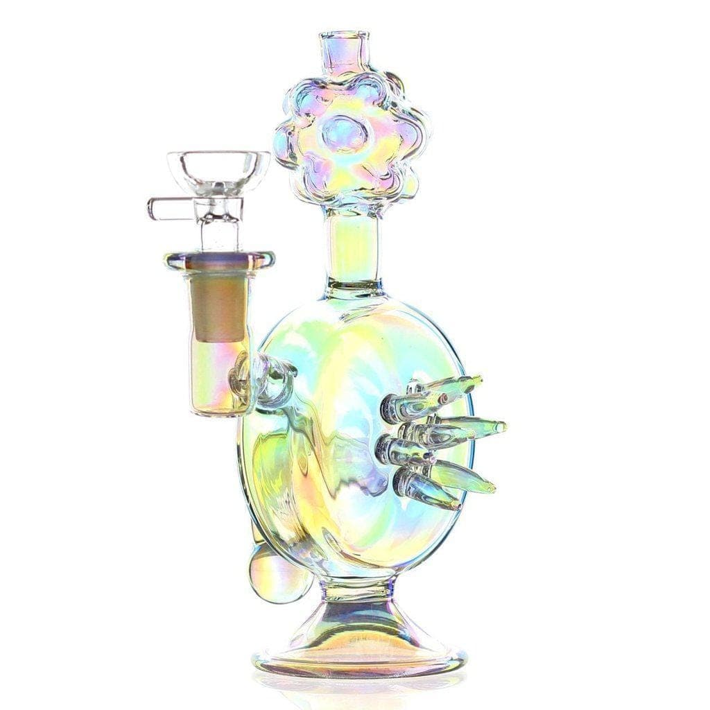 Vic (Victor) Glass Holographic Plumbus Bong 001-PLUMBUS-BONG