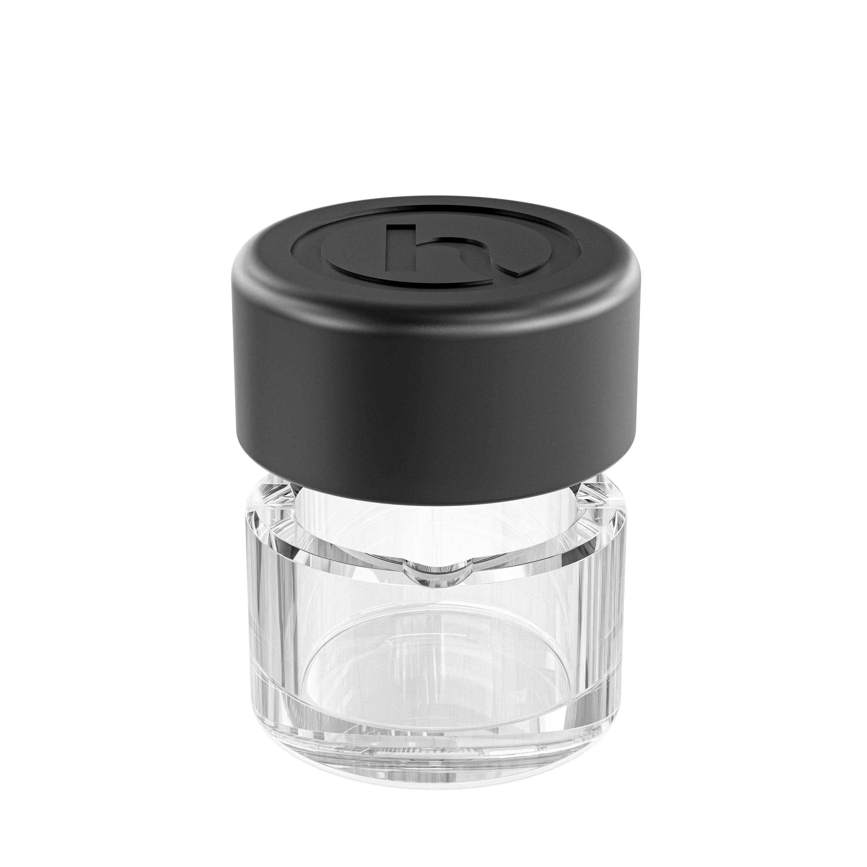 Close-up studio shot of the Ashtray, a simple, modern ashtray with a clean, minimalist design.