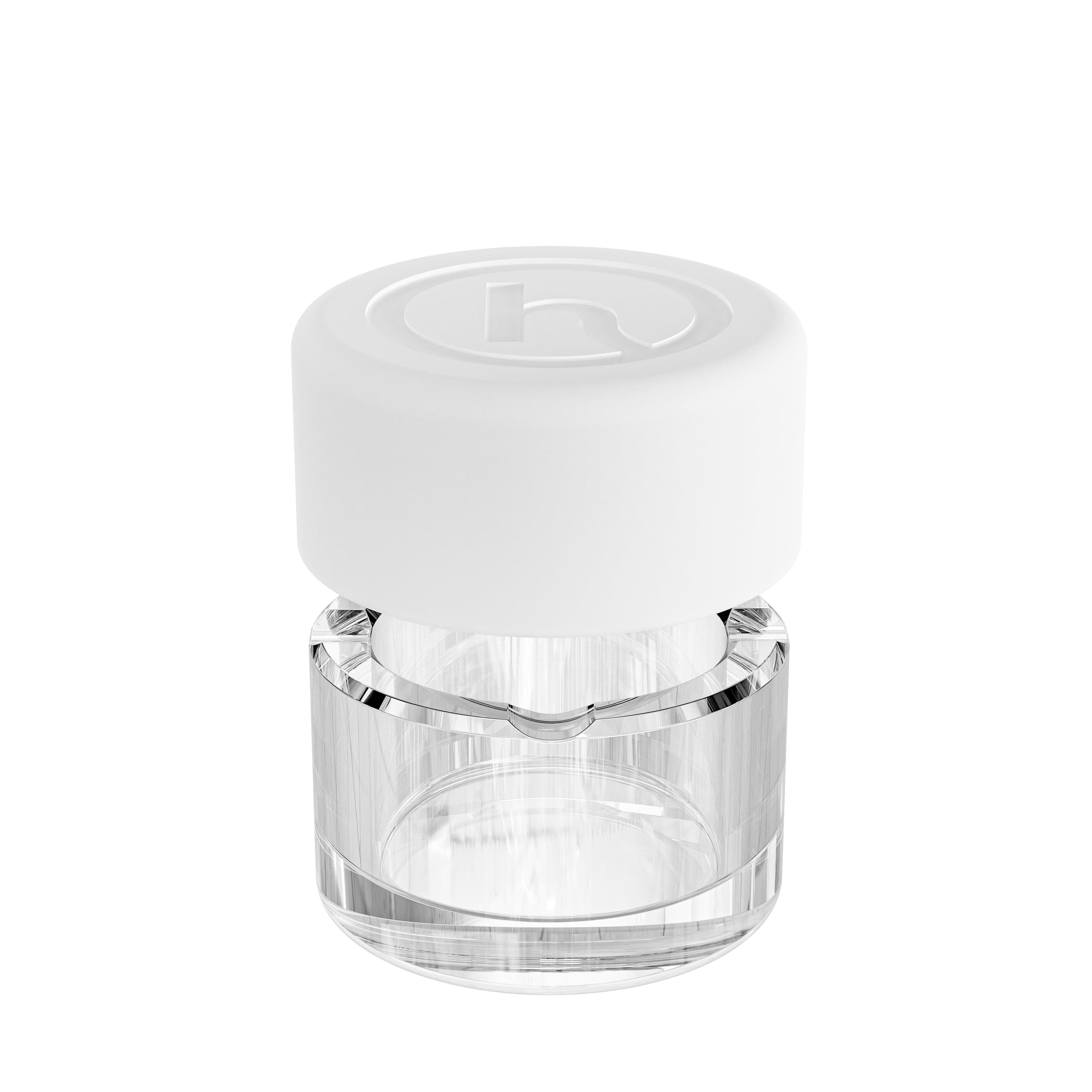 Close-up shot of the Ashtray, a simple, cylindrical object presented in a clean, minimalist style.