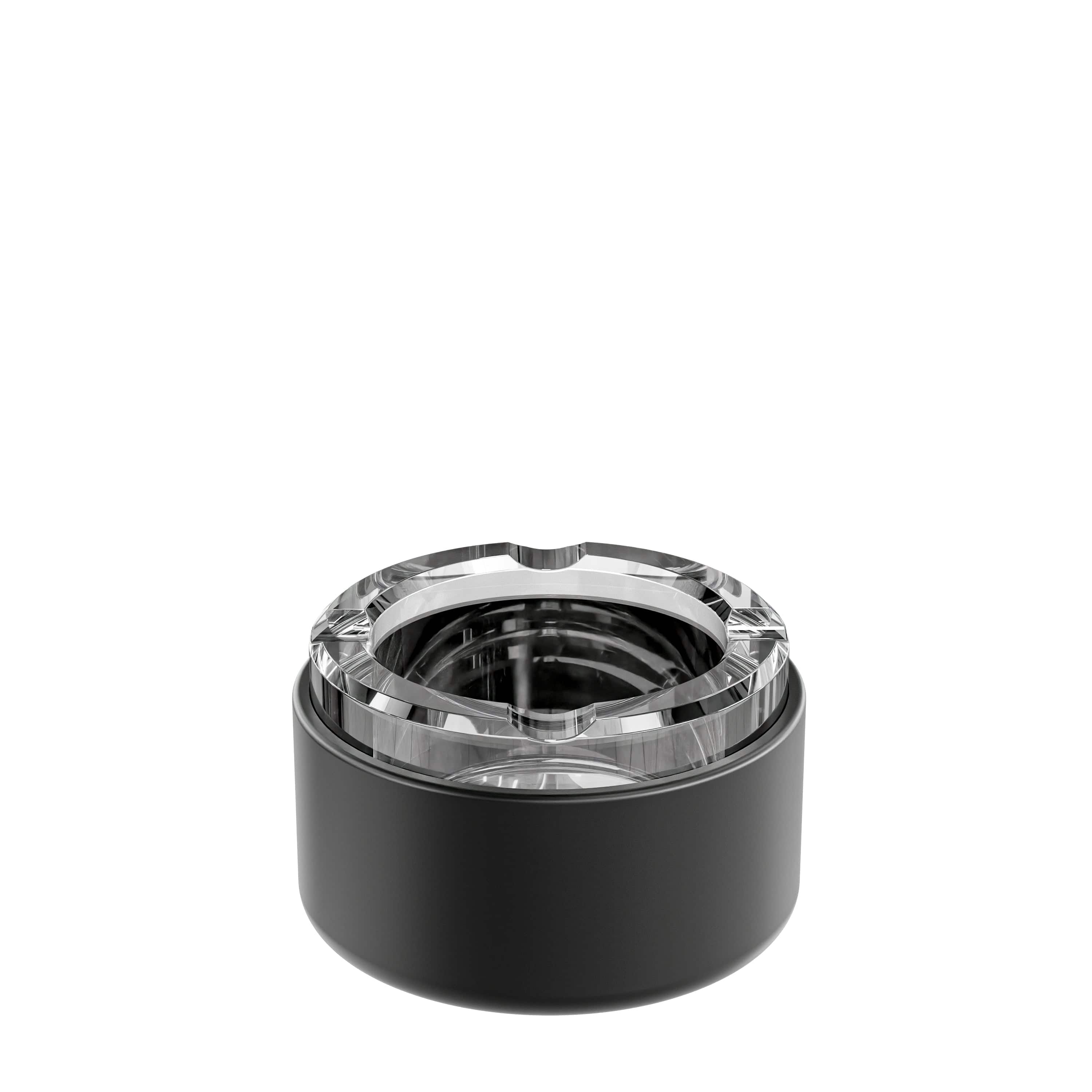 Close-up, top-down view of the Ashtray, showing its dark interior and simple circular form.