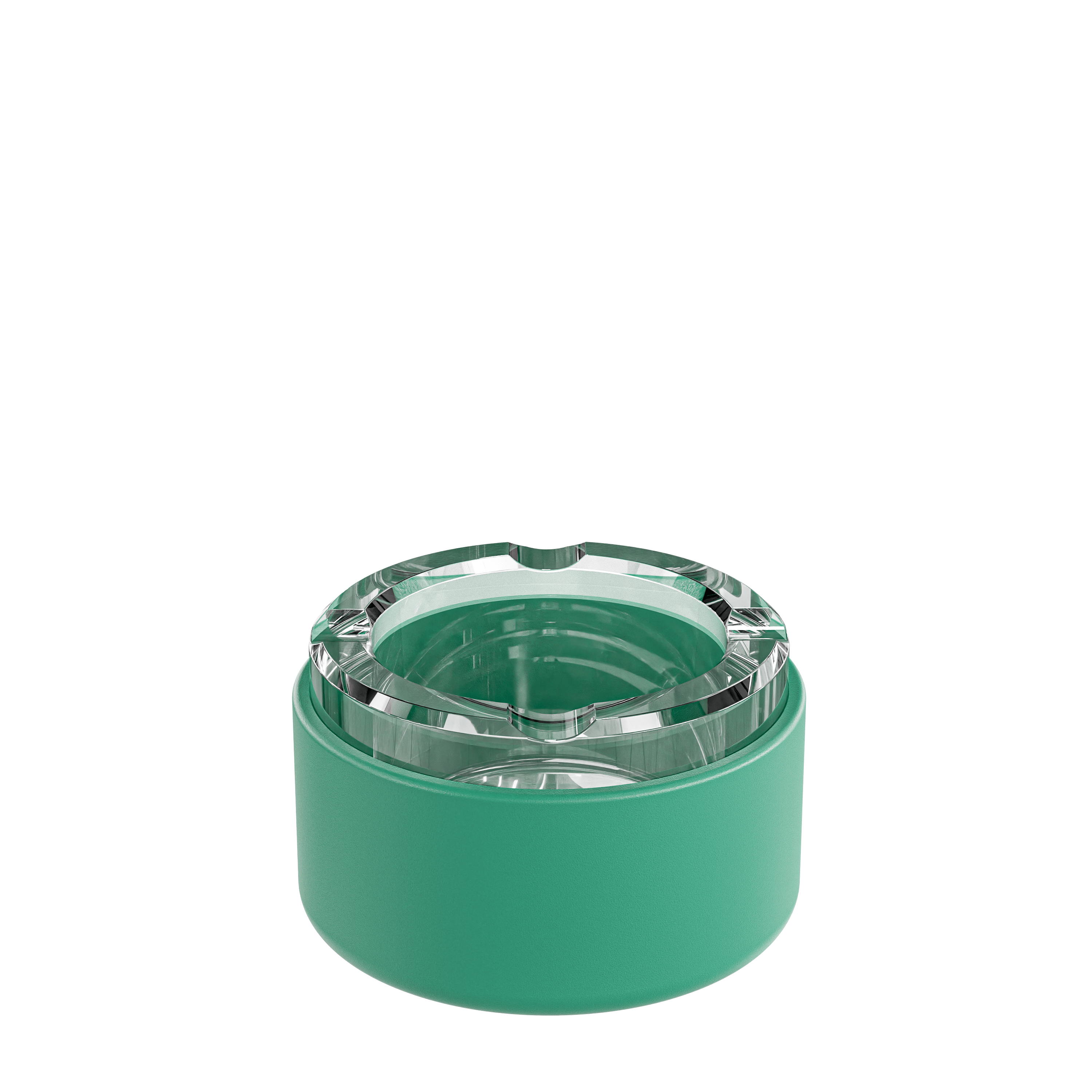 The Ashtray is displayed from above, showing its simple, circular form against a neutral background.