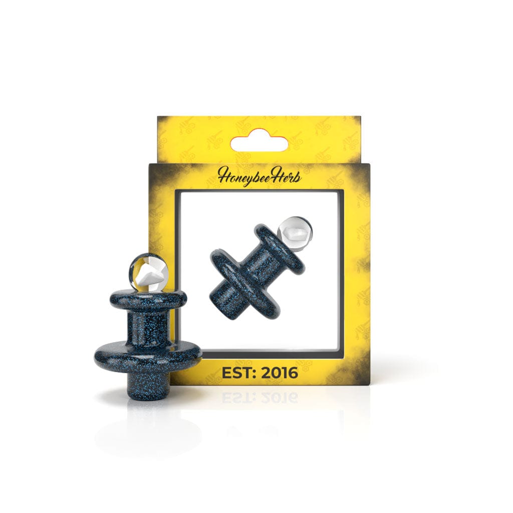 Honeybee Herb Carb Cap Blue Opal Galaxy Terp Slurper Cap