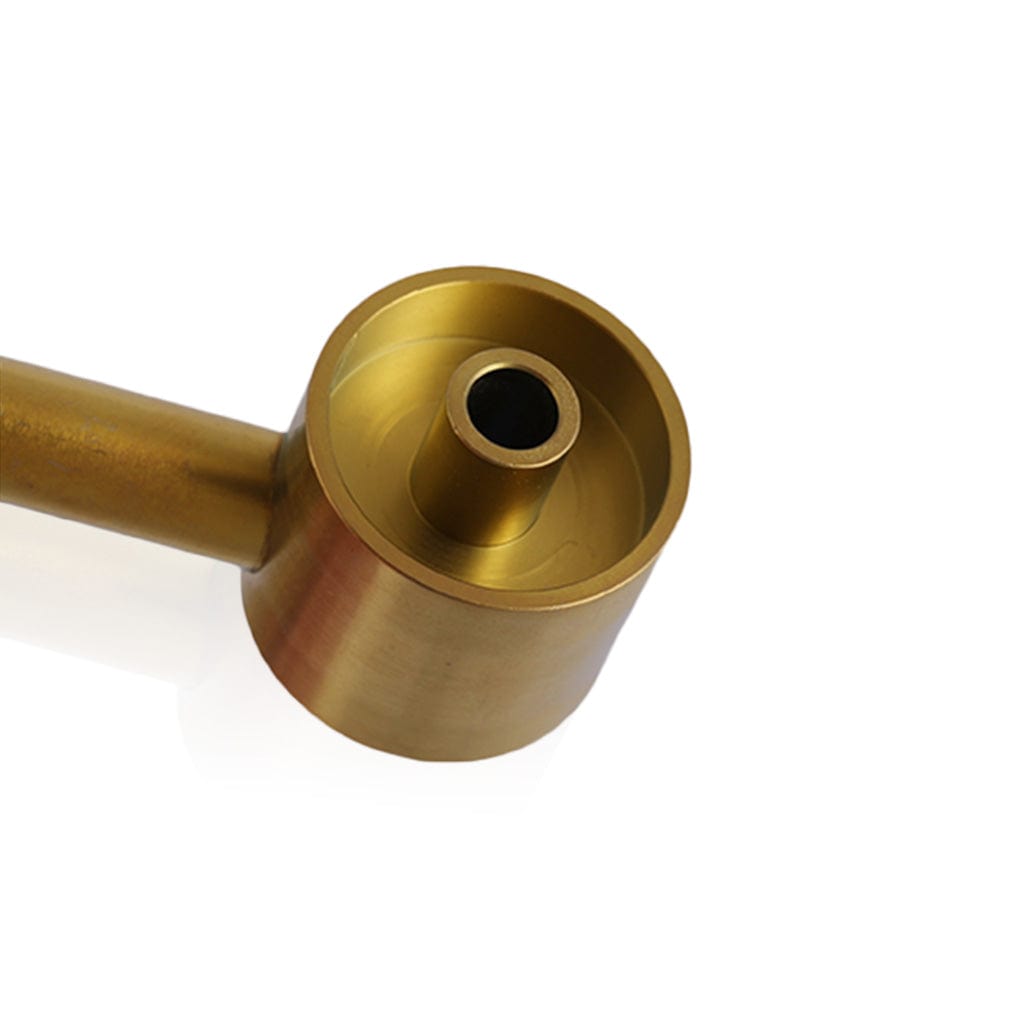 Close-up view of the Titanium 6 in 1 Sidecar Dab Nail, showcasing its metallic sheen and cylindrical shape.