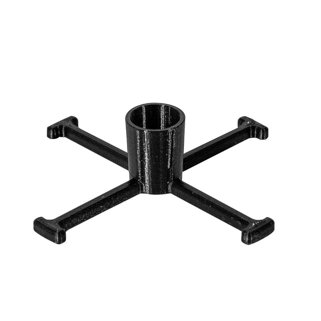 A top-down view of the X-Shaped Banger Stand, displaying its metallic, cross-like structure against a plain white background.